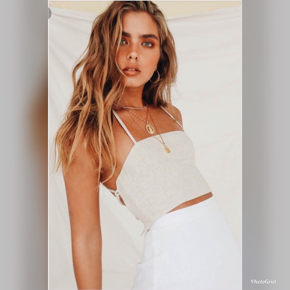 verge girl Other - Verge girl linen crop top